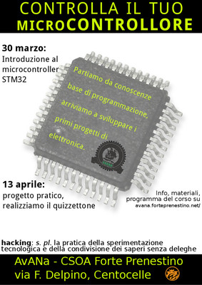 Locandina "Controlla il tuo microcontrollore"